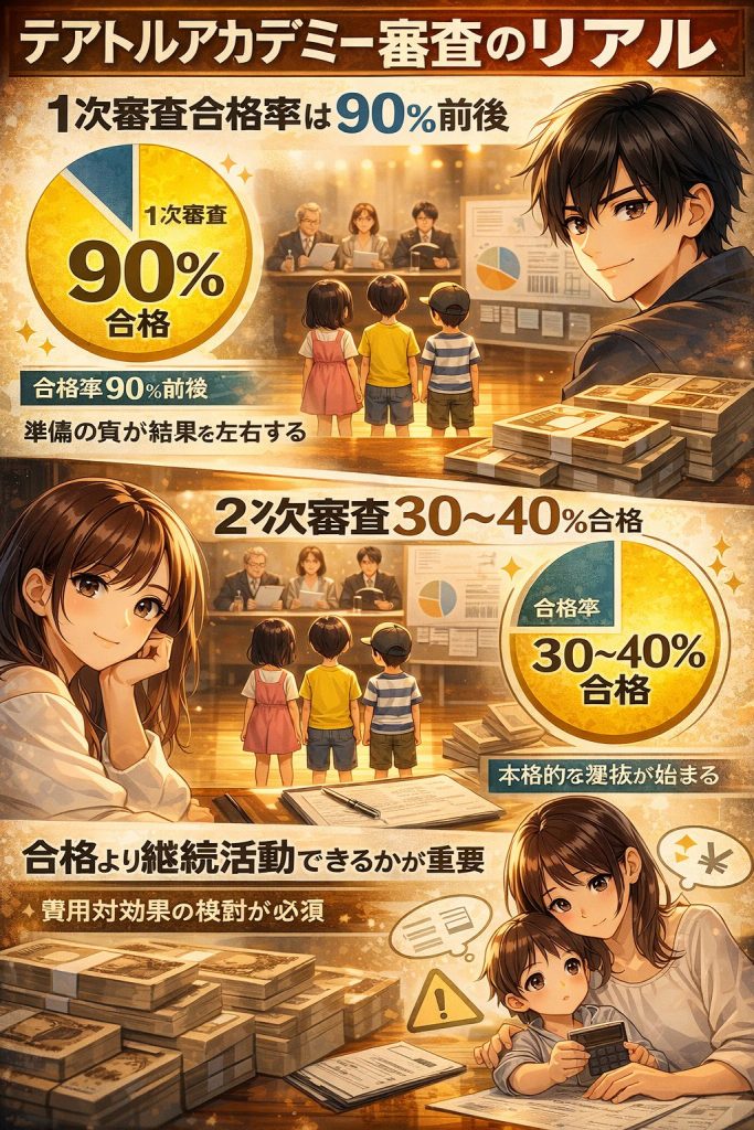 テアトルアカデミー審査の詳細