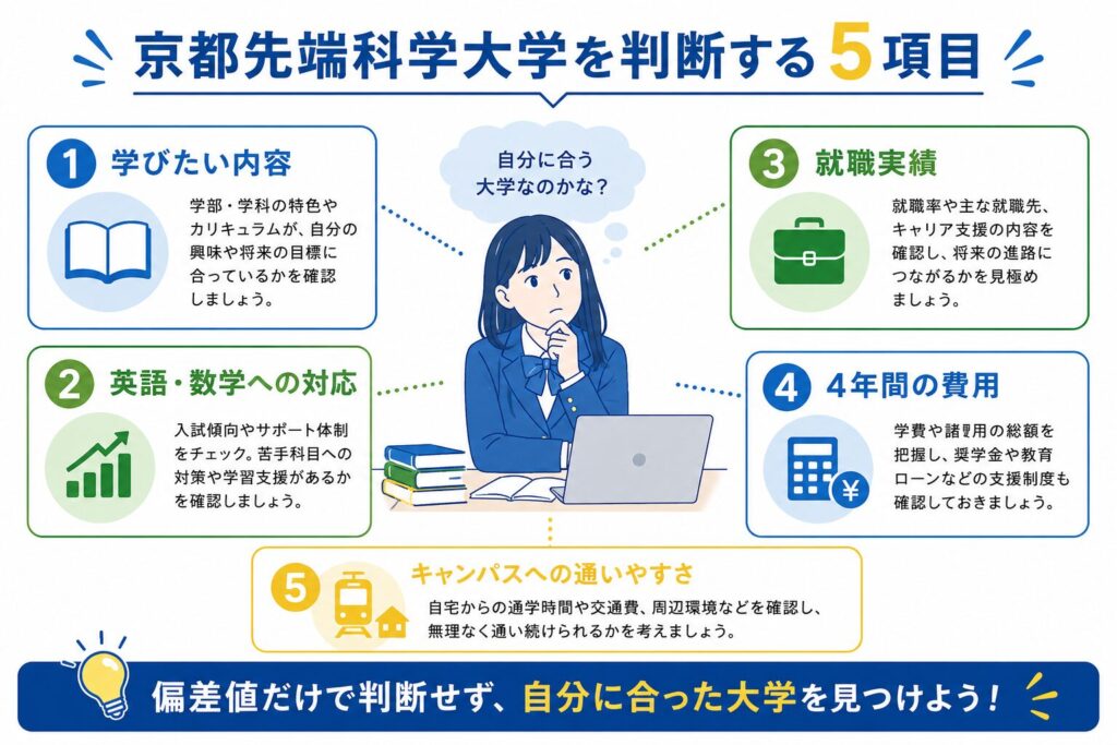 ５つの視点で考える大学選び
