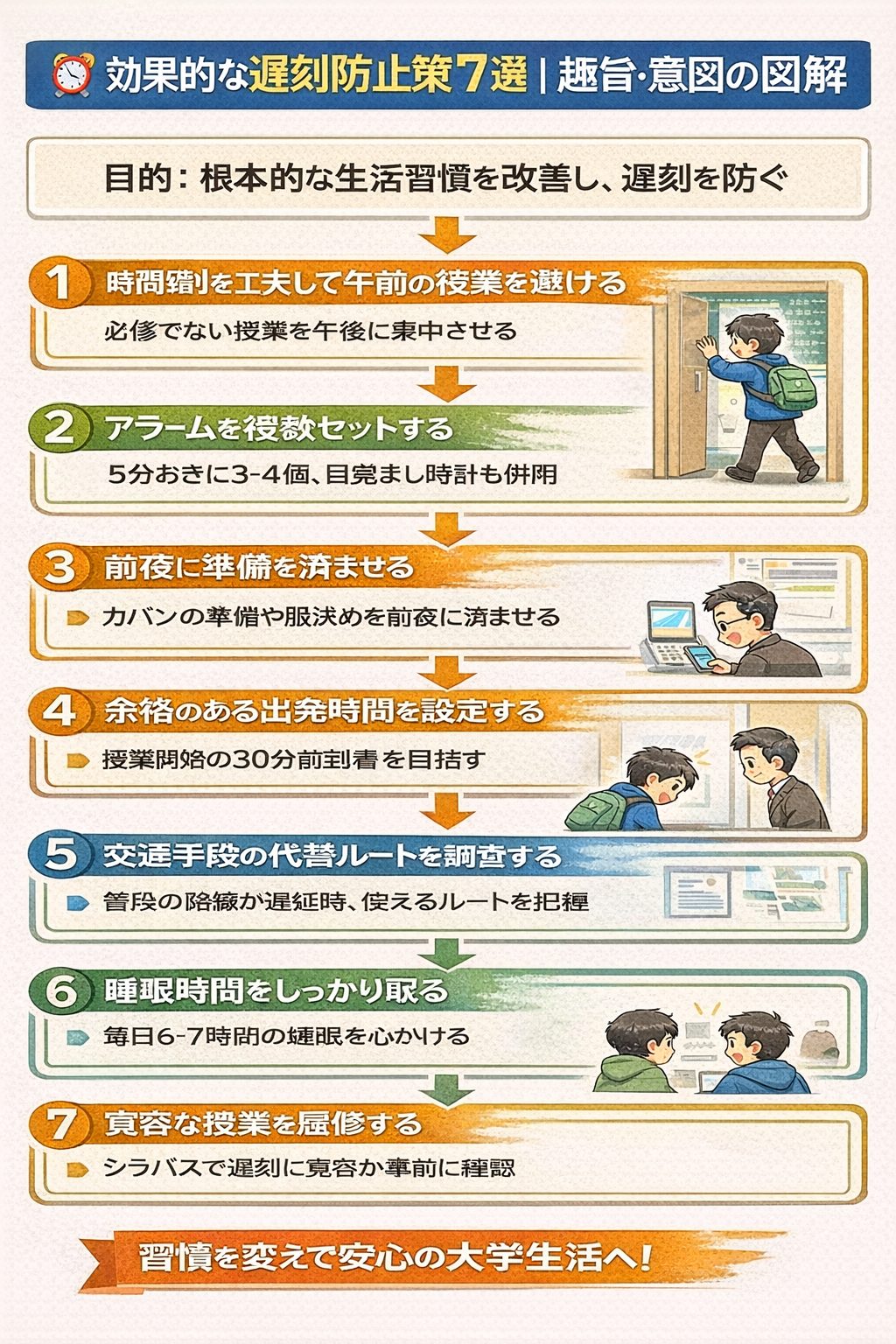 大学遅刻何分まで?30分・60分でも行くべき理由と対処法 | EduCraftDock