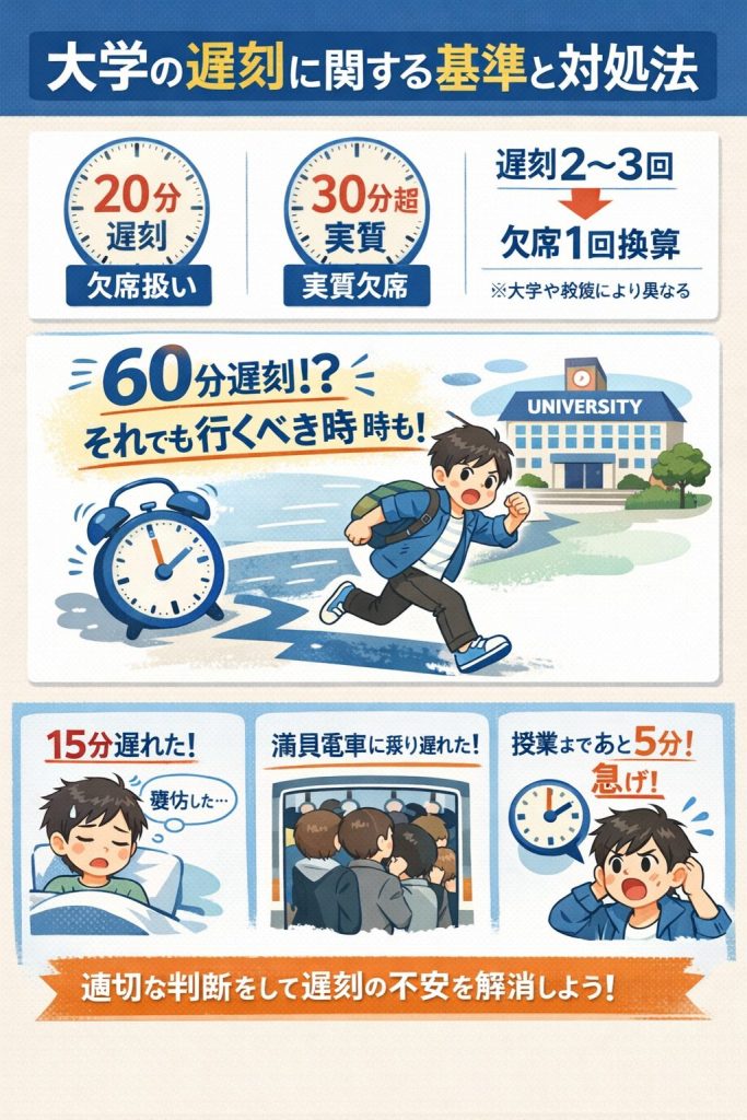 遅刻しても行くべき判断基準