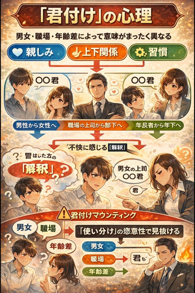 「君付け」の心理分析