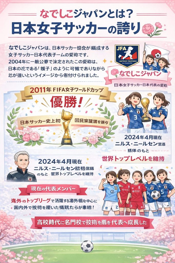 なでしこジャパンとは？日本女子サッカーの誇り