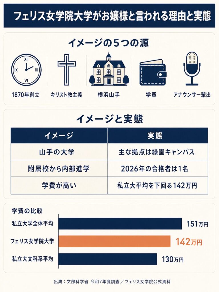 フェリス女学院大学のイメージと実態