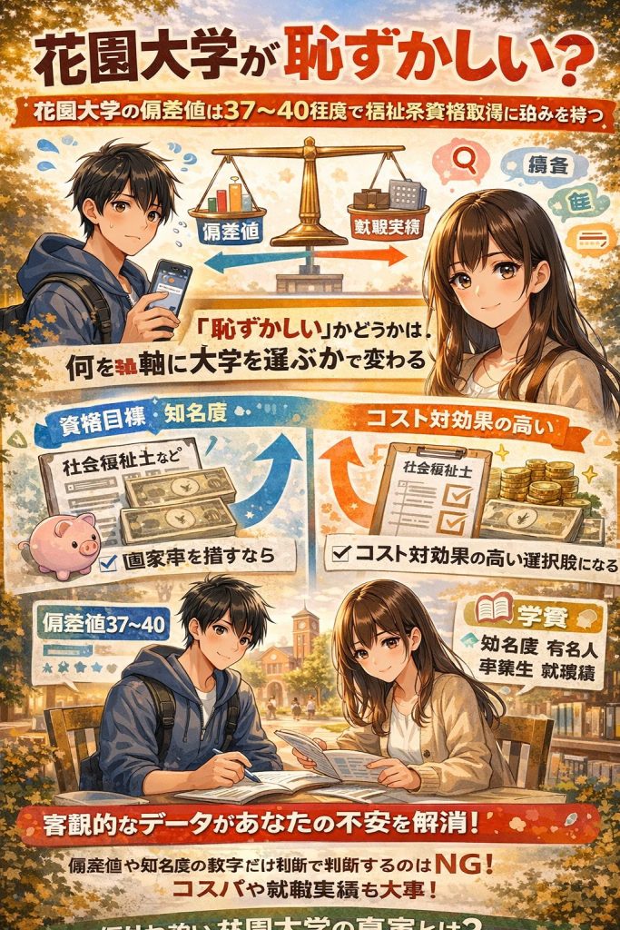 「花園大学 恥ずかしい」と検索したあなた