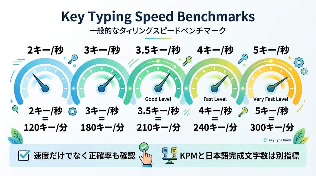 平均キータイプ数の目安