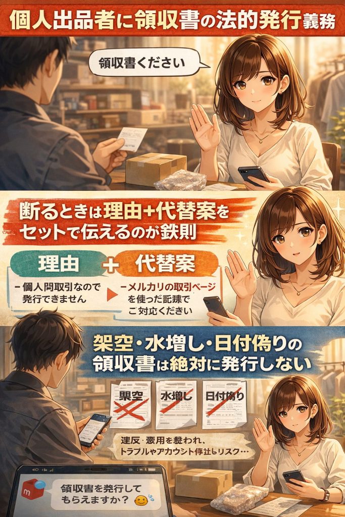 メルカリ個人出品者の領収書対応ガイド