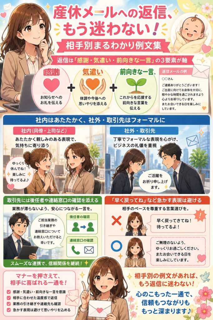産休メール返信ガイド