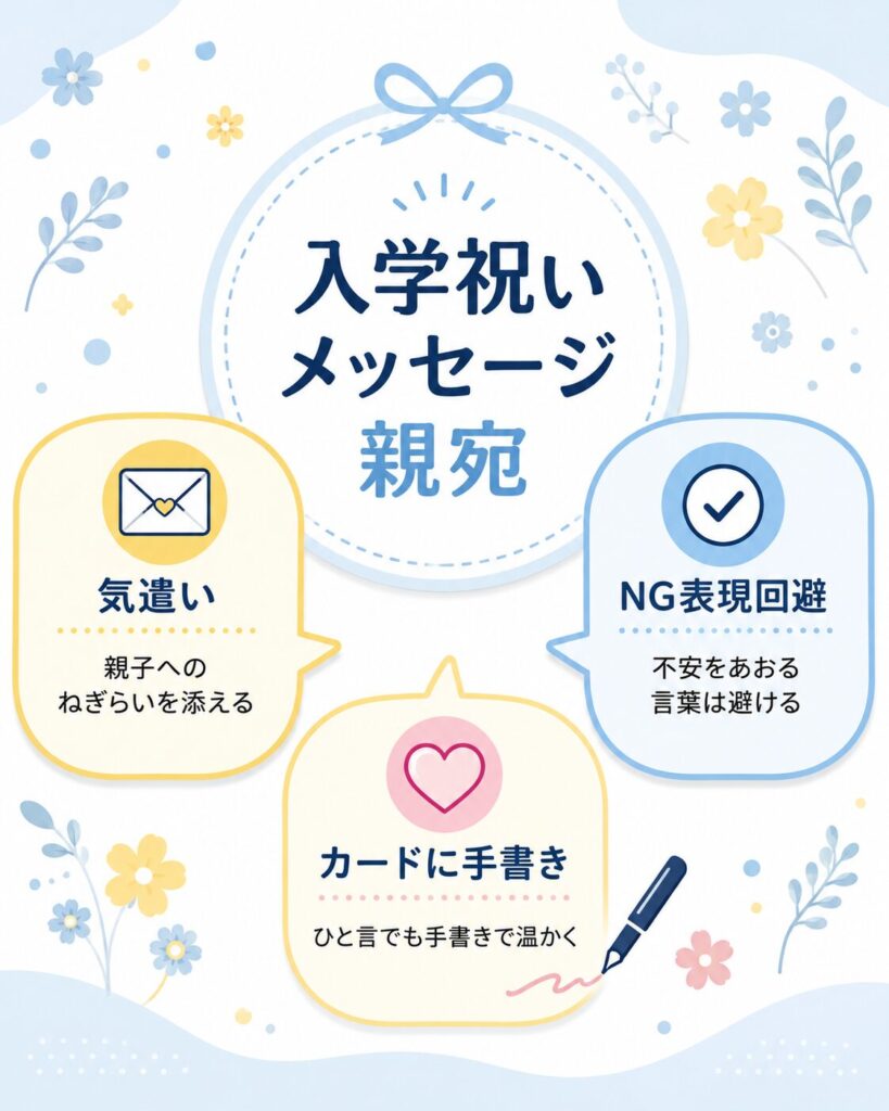 入学祝いメッセージの書き方指南