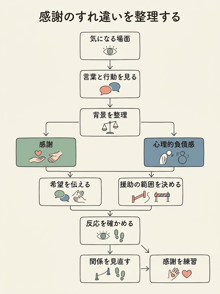 感謝のすれ違いを整理する